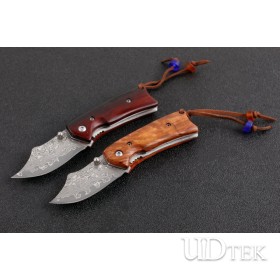 100% VG10 Damascus Guan Yu small folding knife (two stypes) UD405116